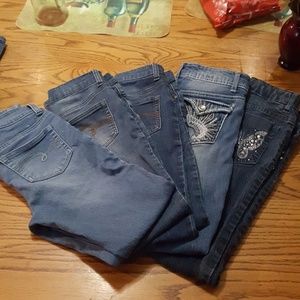 Lot of 5 size 14 girls jeans great condition,